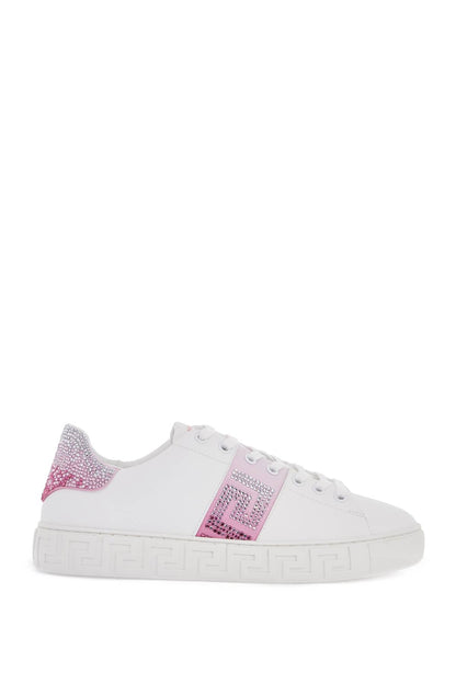 'greca Crystal Sneakers  - White