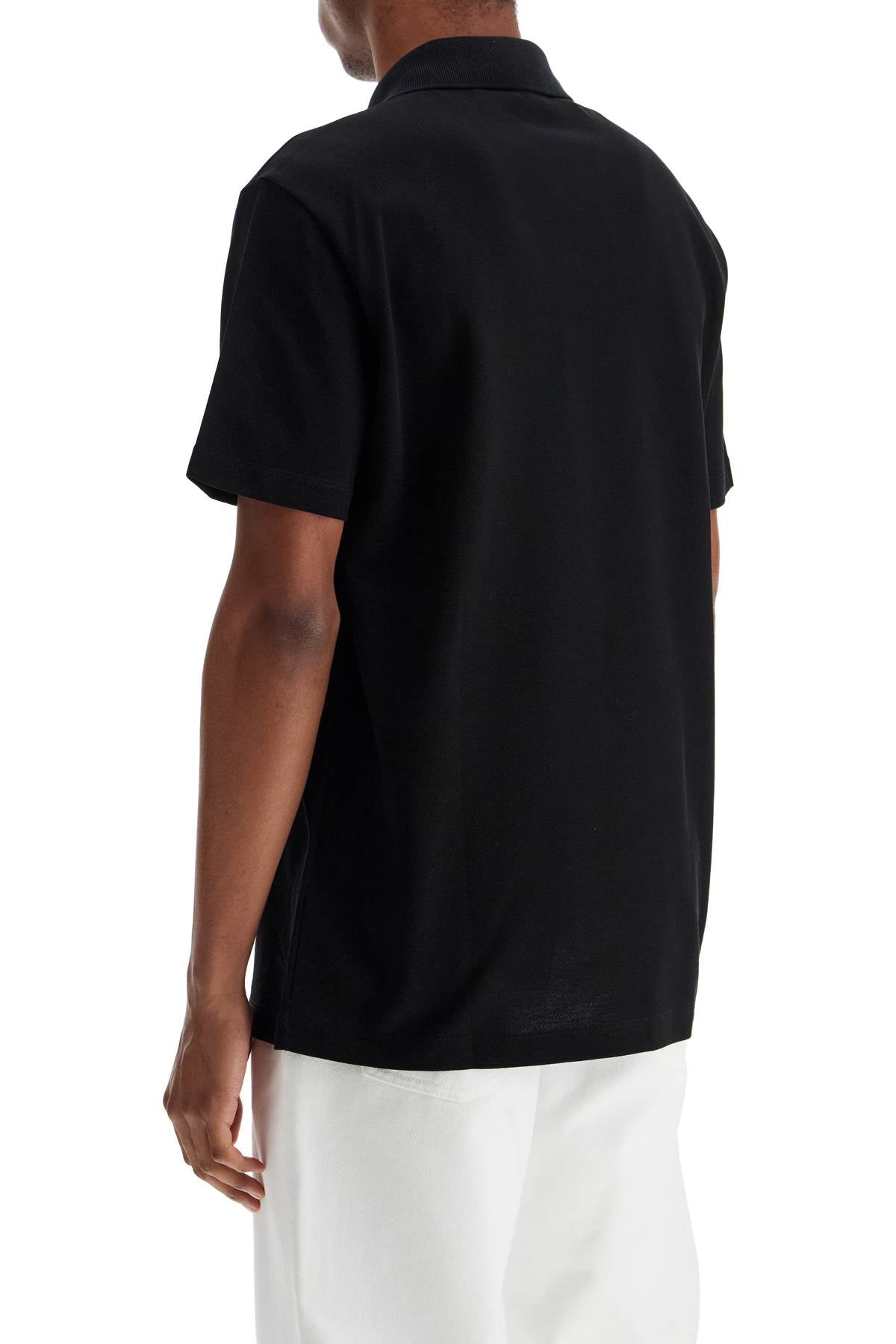 Short-sleeved Polo Shirt With  - Black