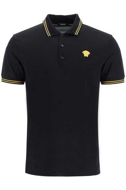 Medusa Polo Shirt  - Black