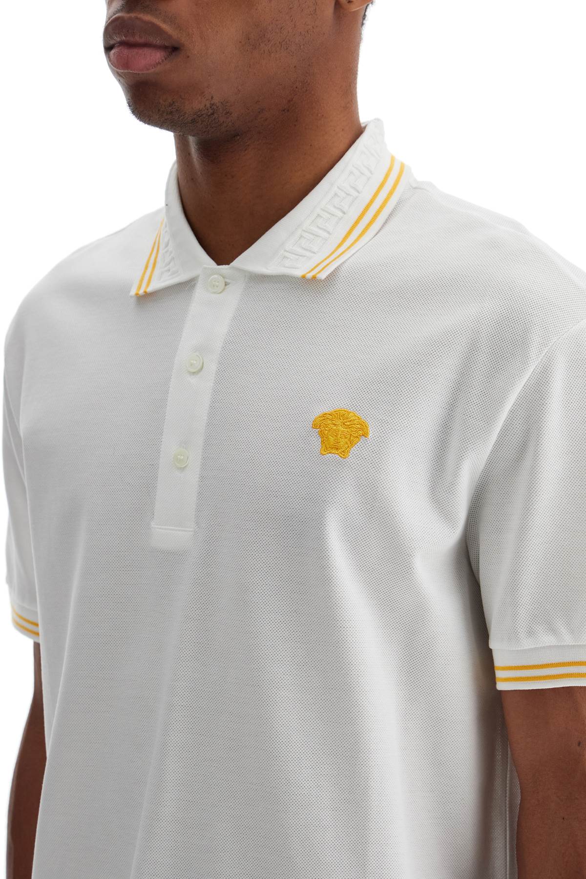 Medusa Polo Shirt  - White