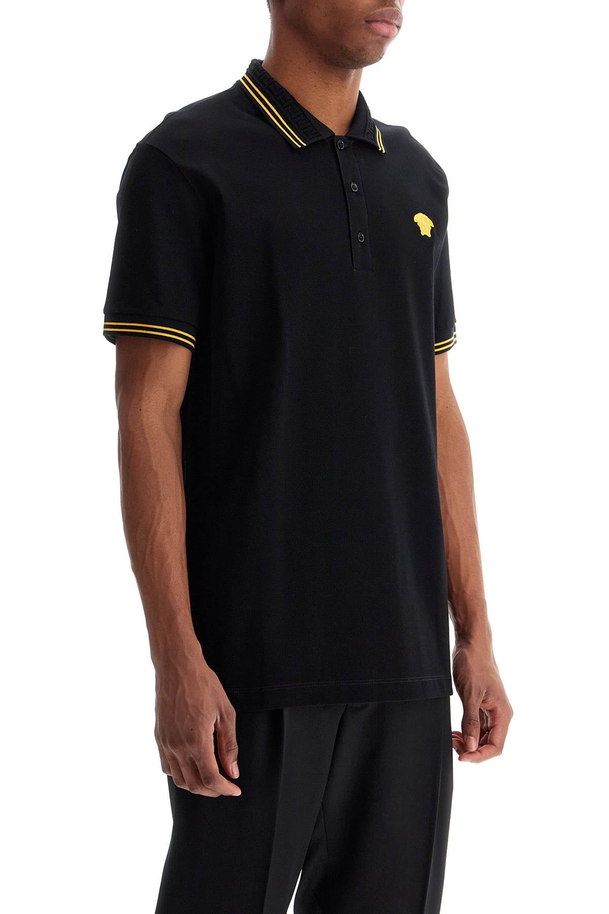 Medusa Polo Shirt  - Black