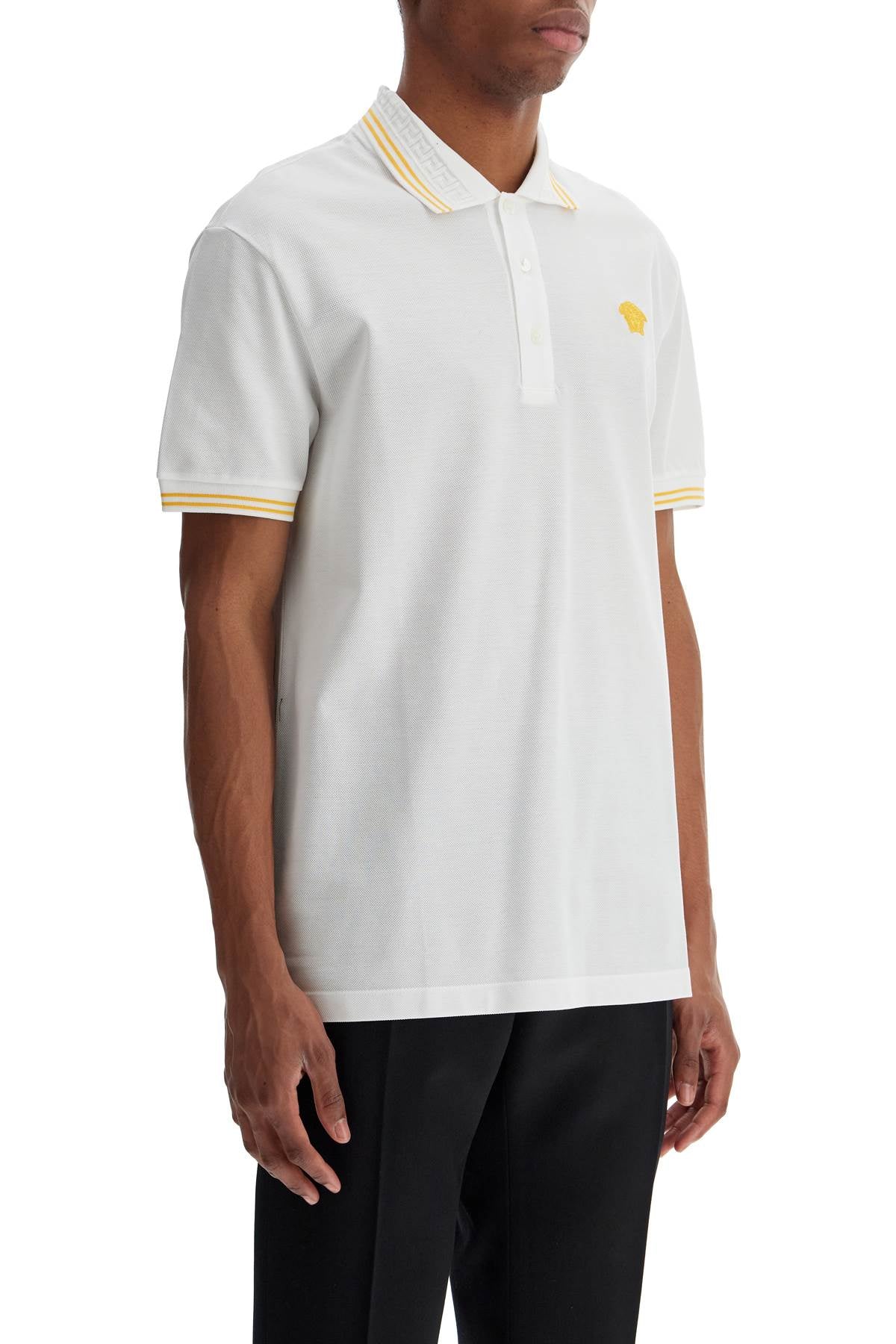 Medusa Polo Shirt  - White