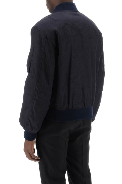 Barocco Bomber Jacket  - Blue