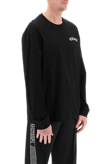 Milano Stamp Long-sleeved T-shirt  - Black