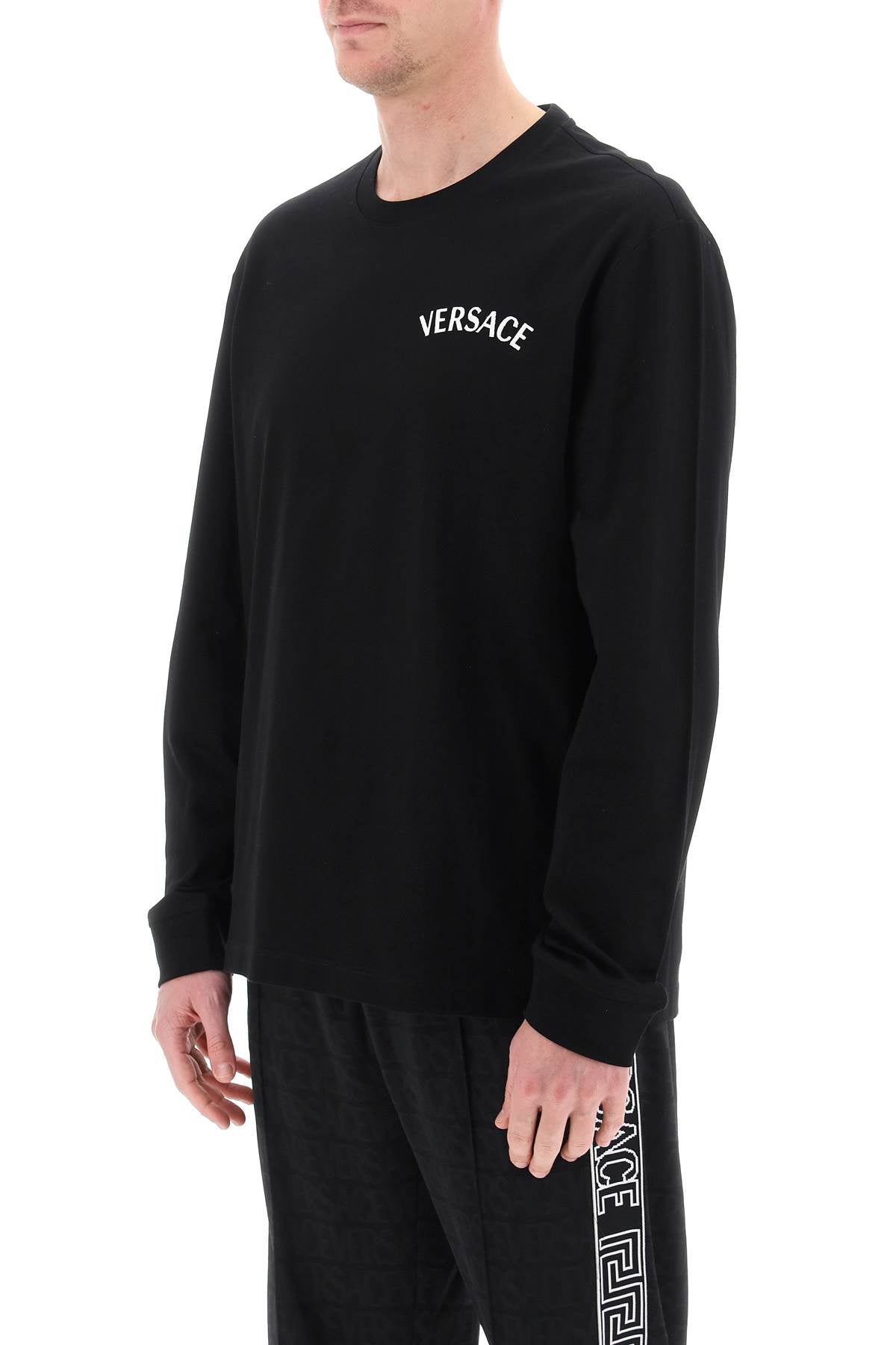 Milano Stamp Long-sleeved T-shirt  - Black