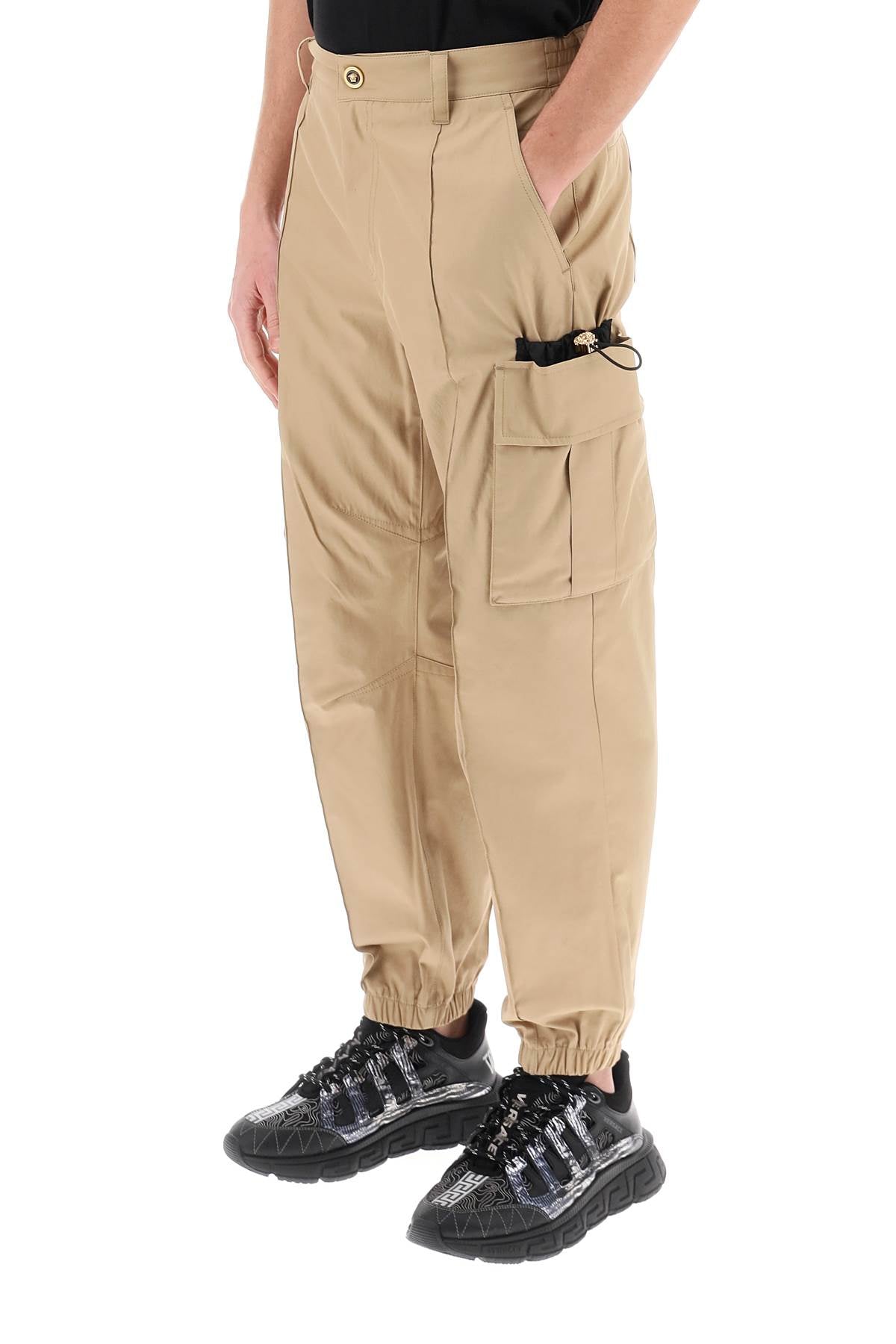 Medusa Cargo Pants  - Beige