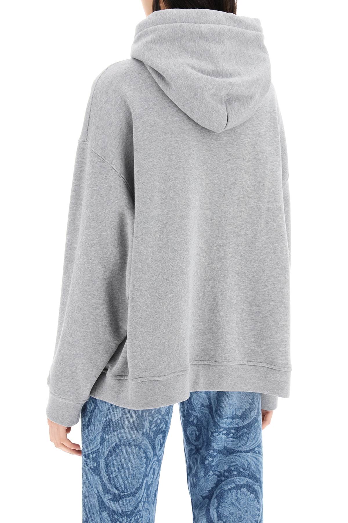 Hooded Sweatshirt With  - Grey