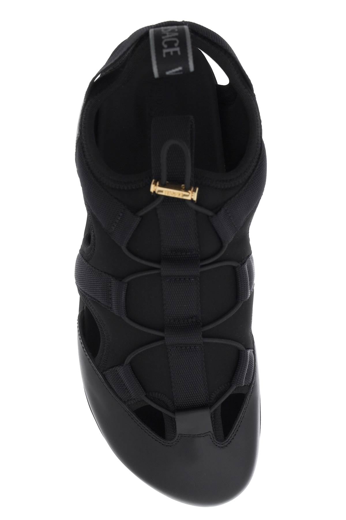 Medusa Track Sandals  - Black