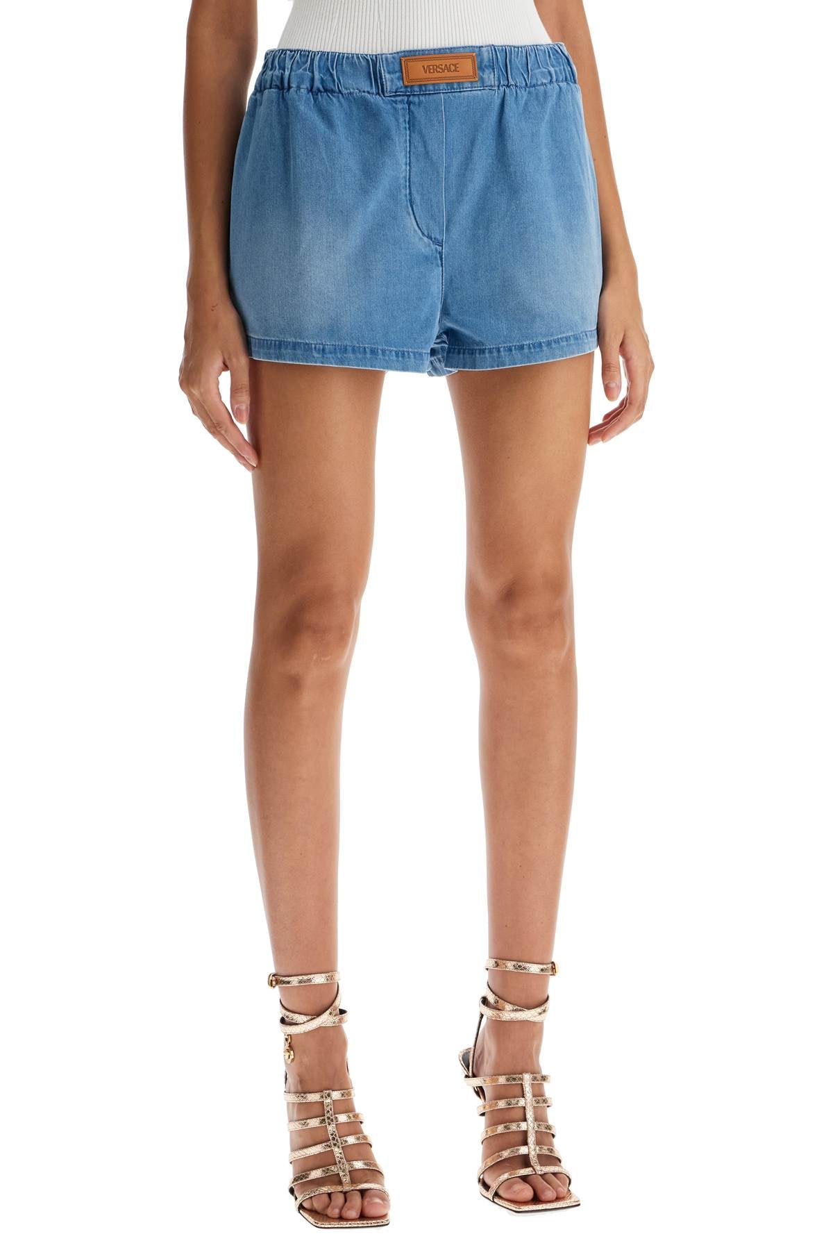 Lightweight Denim Shorts For Men  - Blue