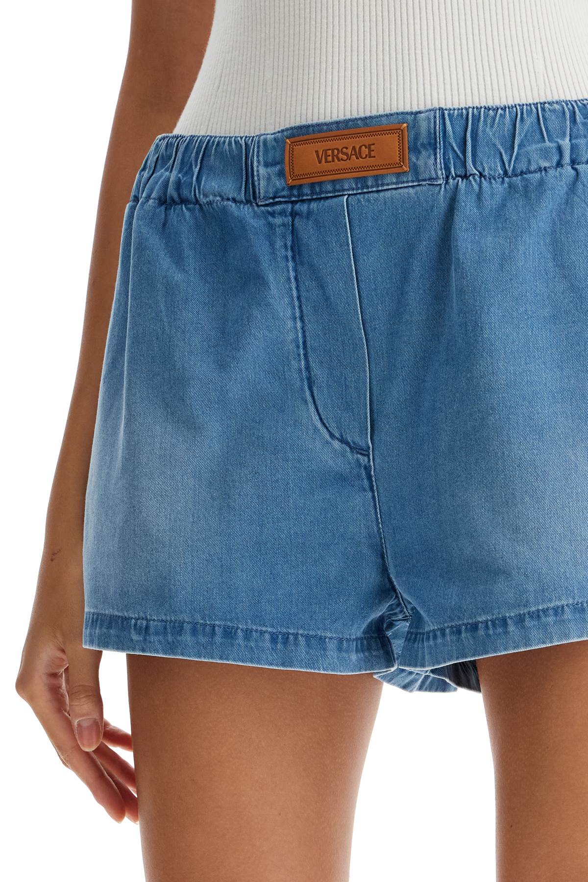 Lightweight Denim Shorts For Men  - Blue