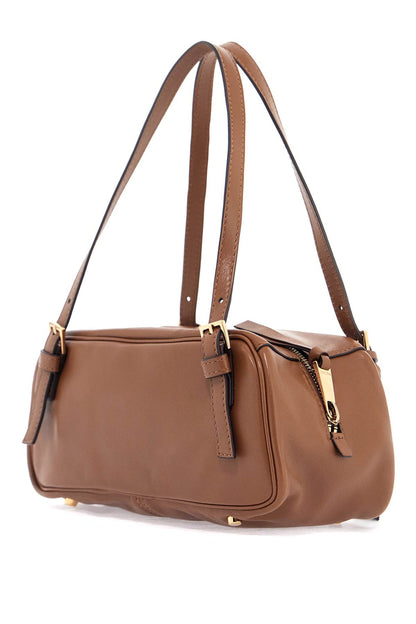 Nappa Leather Bowling Bag  - Brown