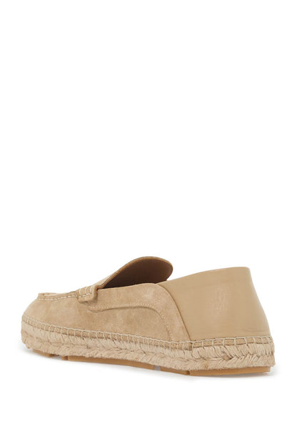 Suede Moccasin-style Es  - Beige