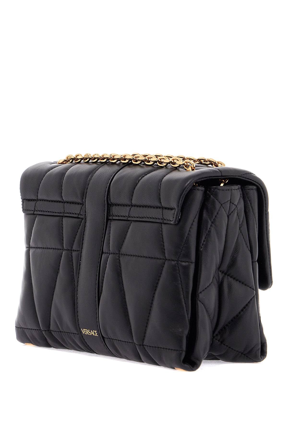 Quilted Shoulder Bag Kleio  - Black