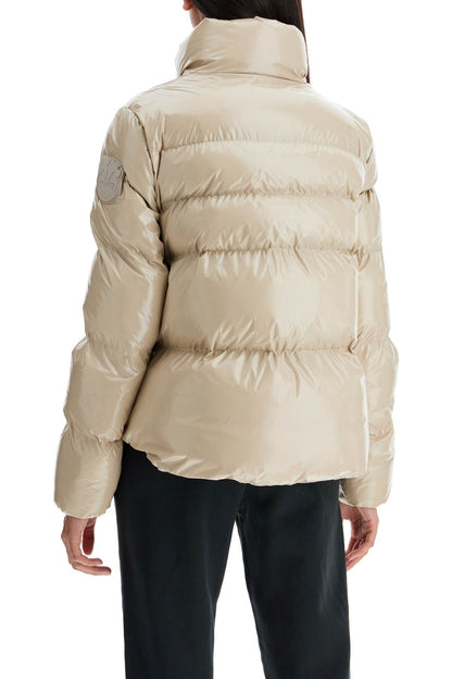 "crystal Nylon Down Jacket"  - Beige