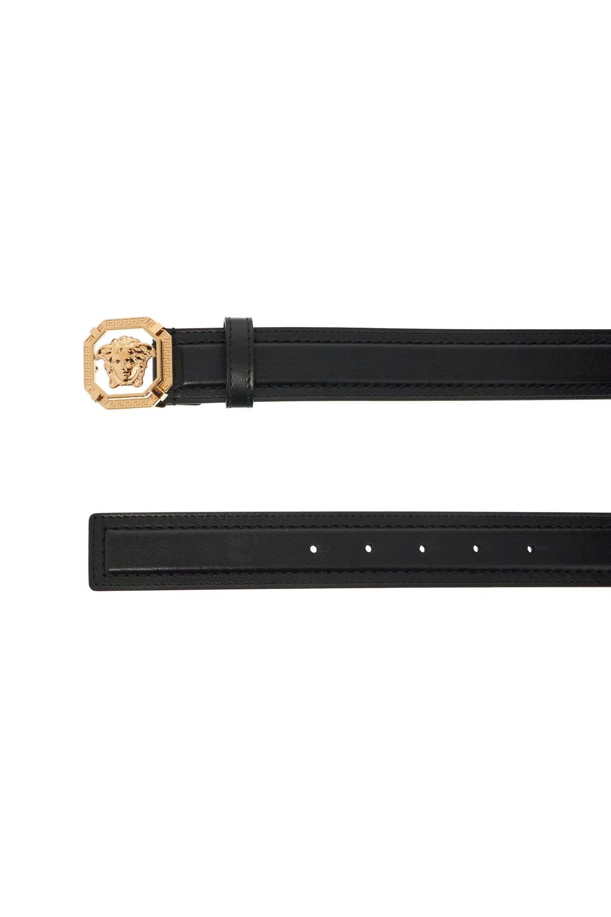 "leather Medusa Belt With  - Black