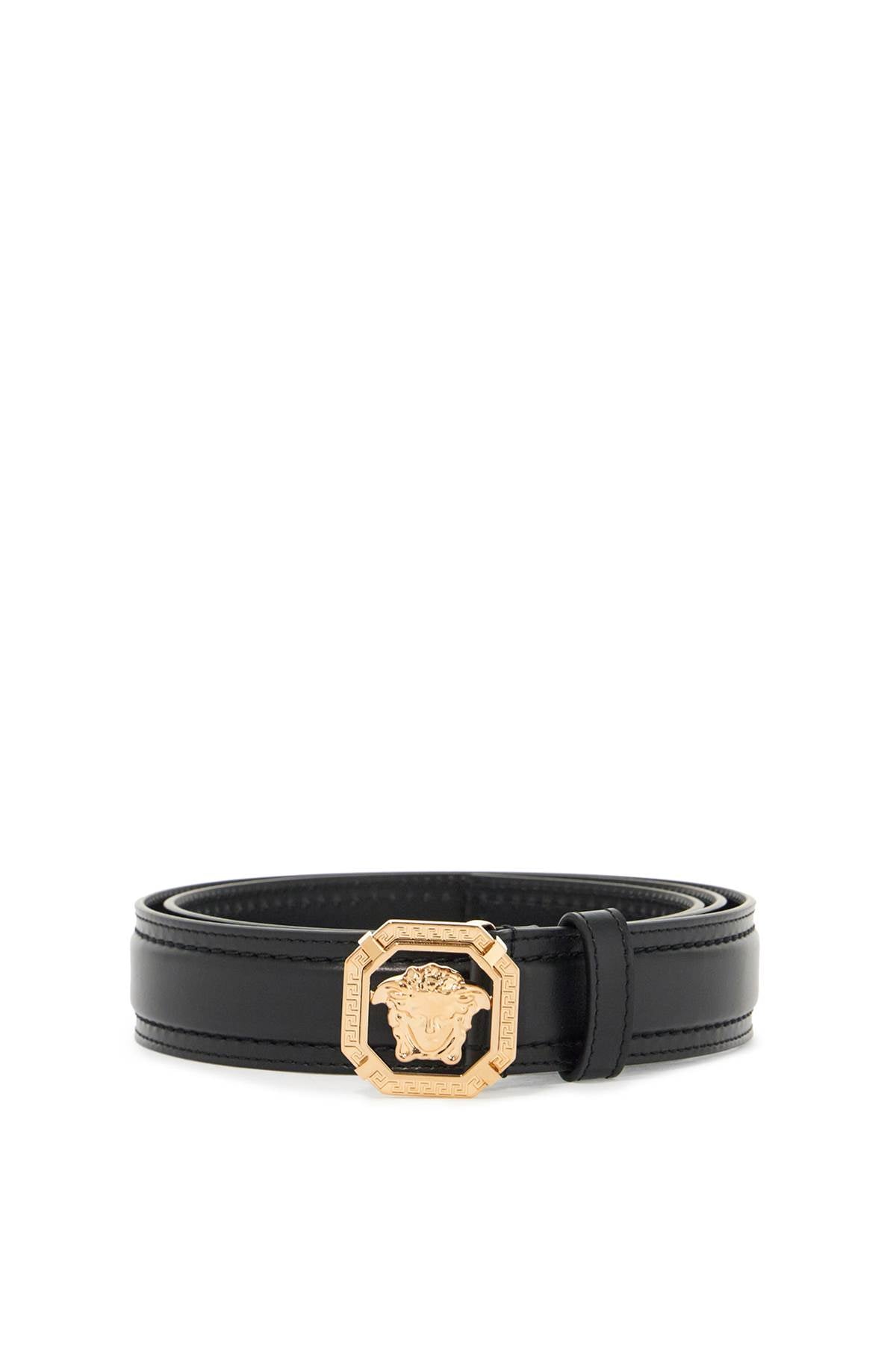 "leather Medusa Belt With  - Black