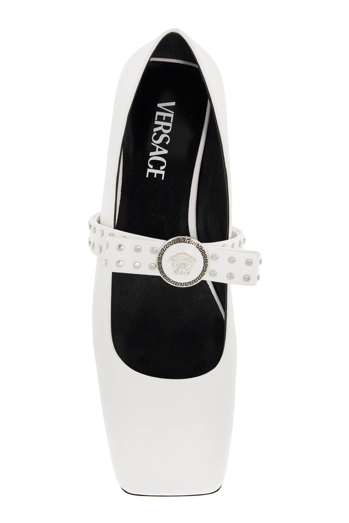 Gianni Ribbon Studded Baller  - White