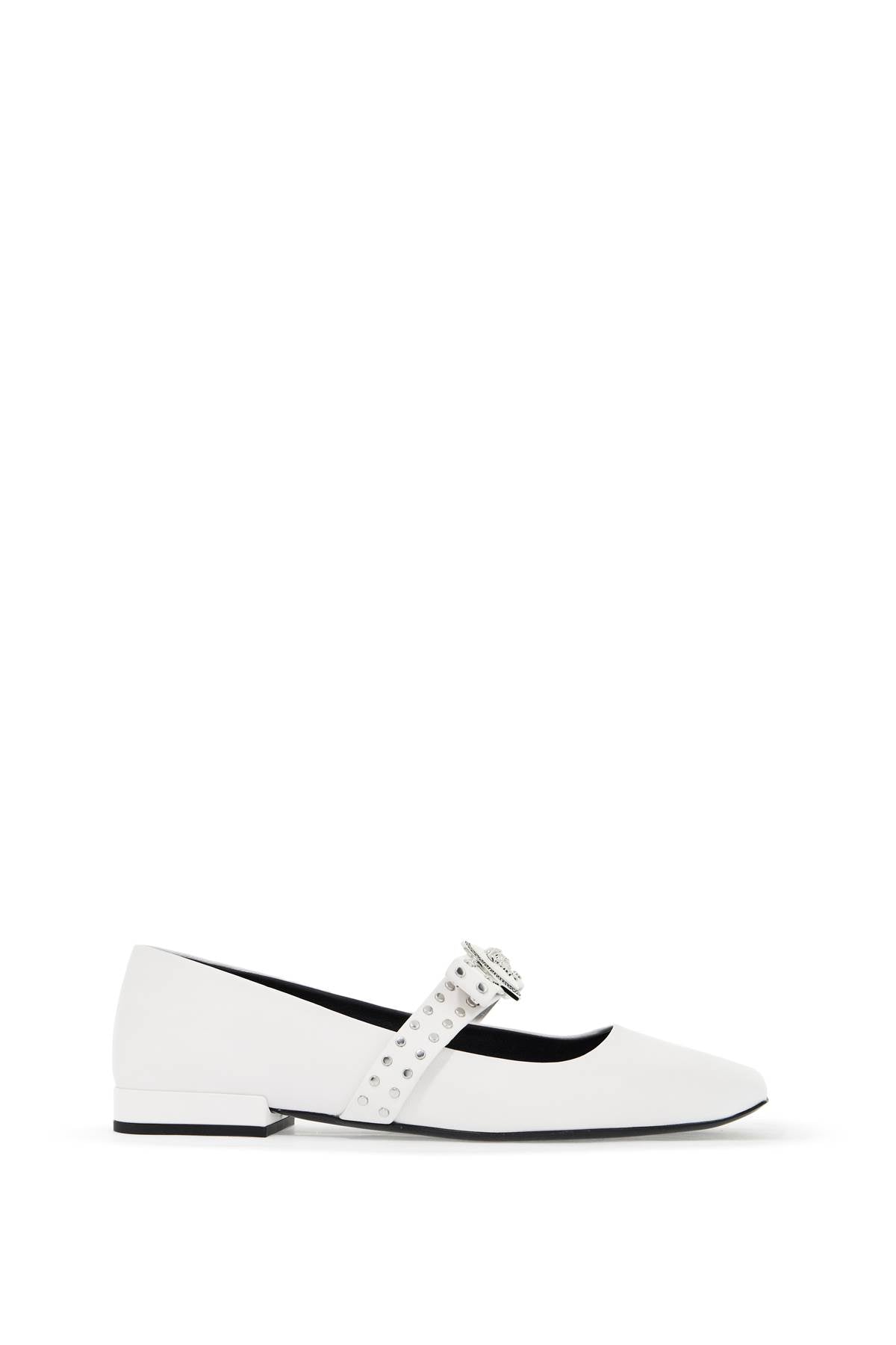 Gianni Ribbon Studded Baller  - White