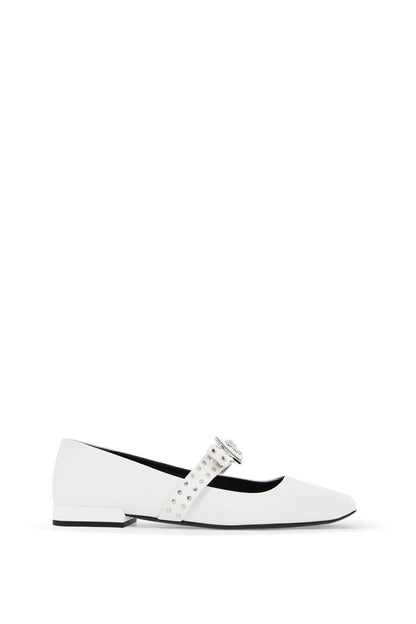 Gianni Ribbon Studded Baller  - White