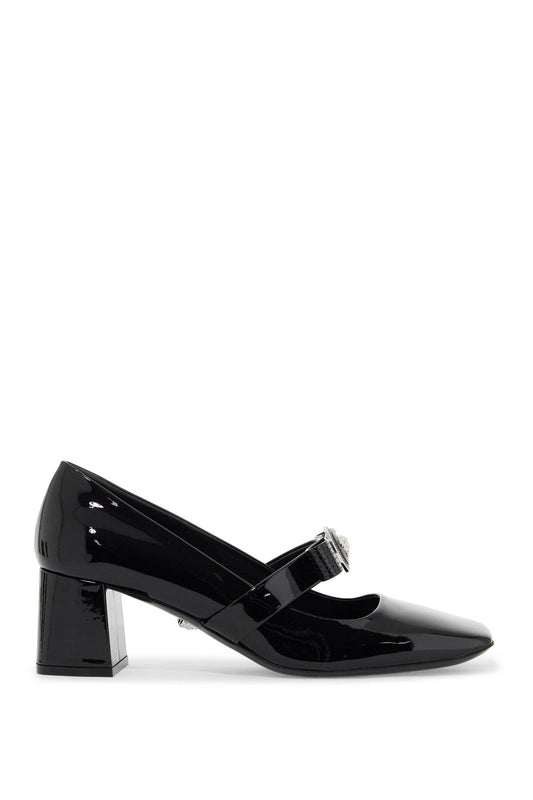 "gianni Ribbon Patent Leather Dé  - Black