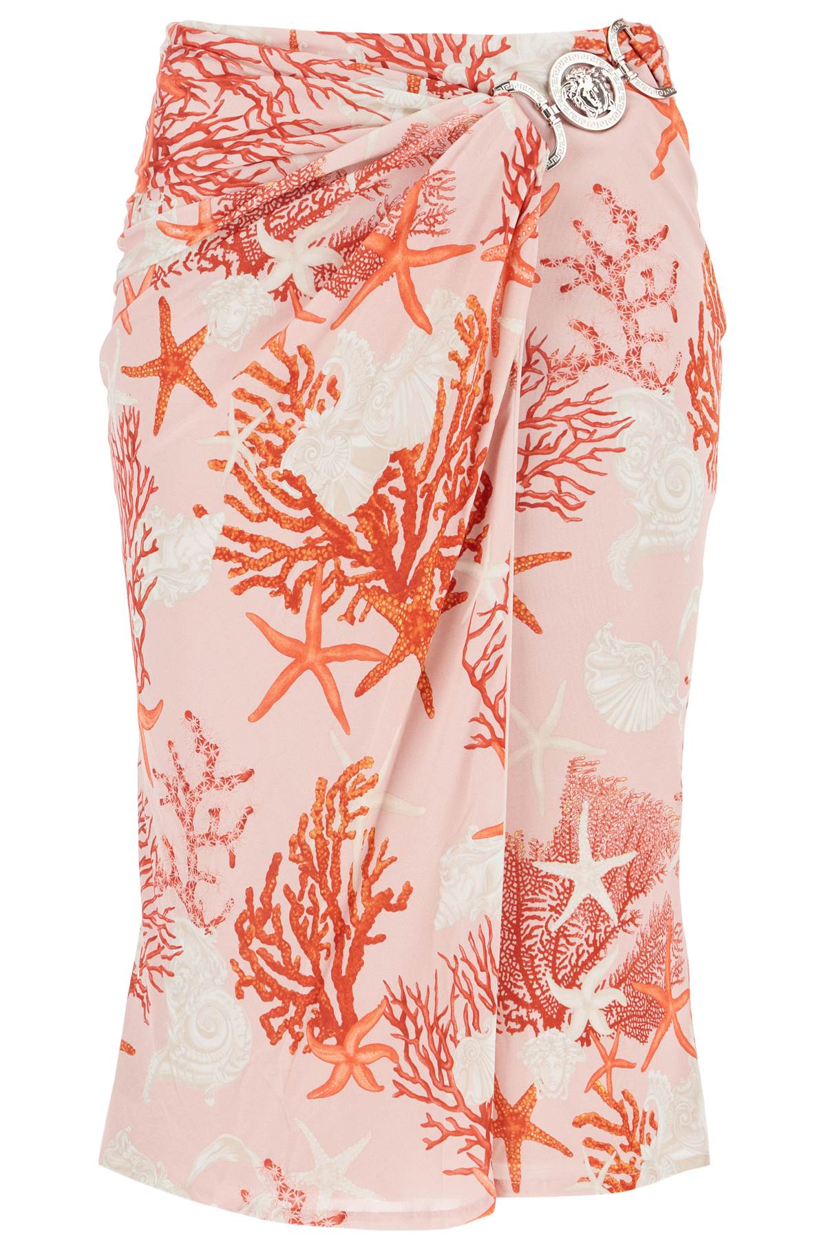 "baroque Sea Jersey Skirt  - Pink