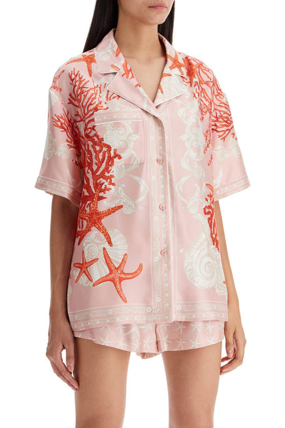 Silk Baroque Shirt  - Pink