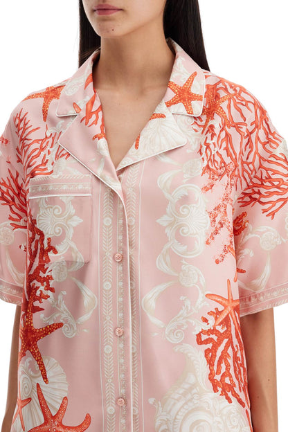 Silk Baroque Shirt  - Pink