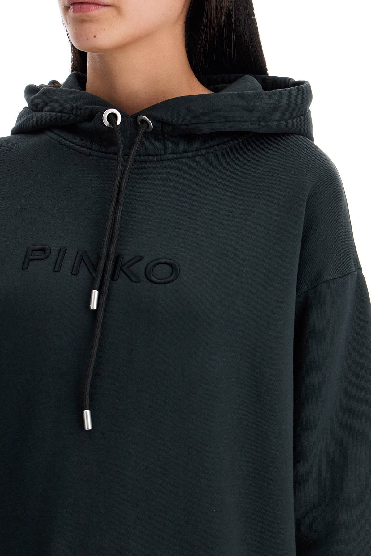 'oversized Sweatshirt With  - Black