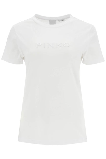 Short-sleeved T-shirt With Logo  - White