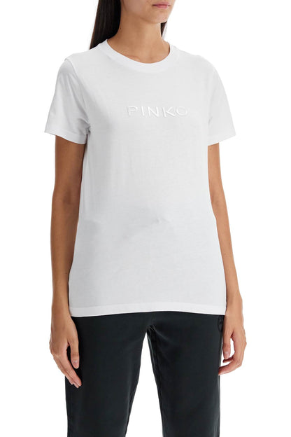 Short-sleeved T-shirt With Logo  - White