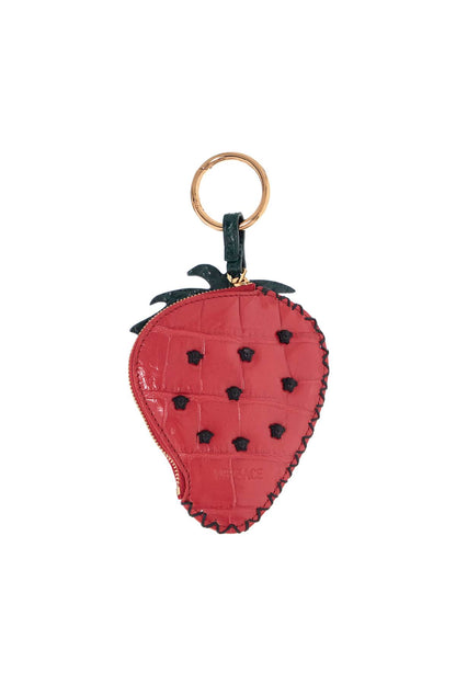 Strawberry Charm In Coconut Print Leather  - Red