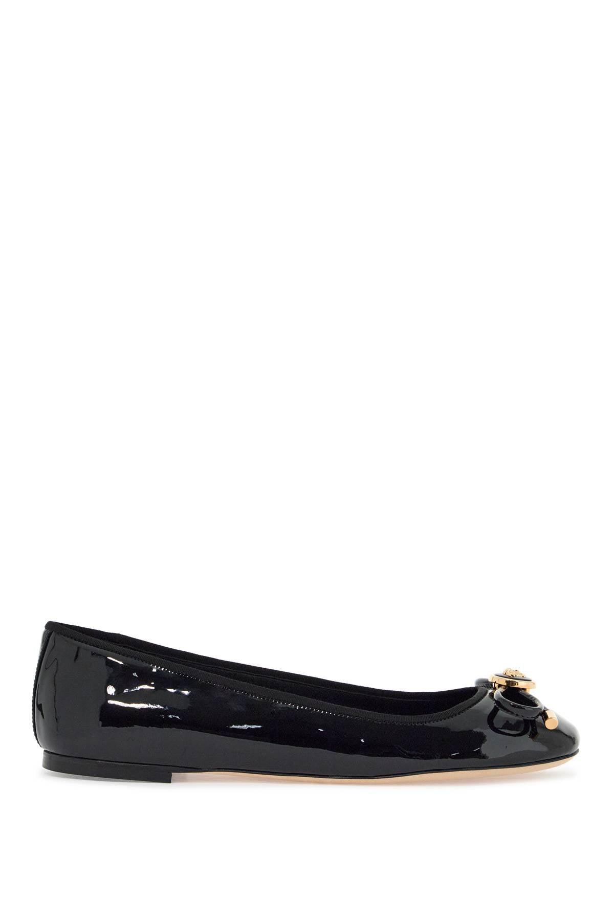 Opera Bow Ballet Flats  - Black