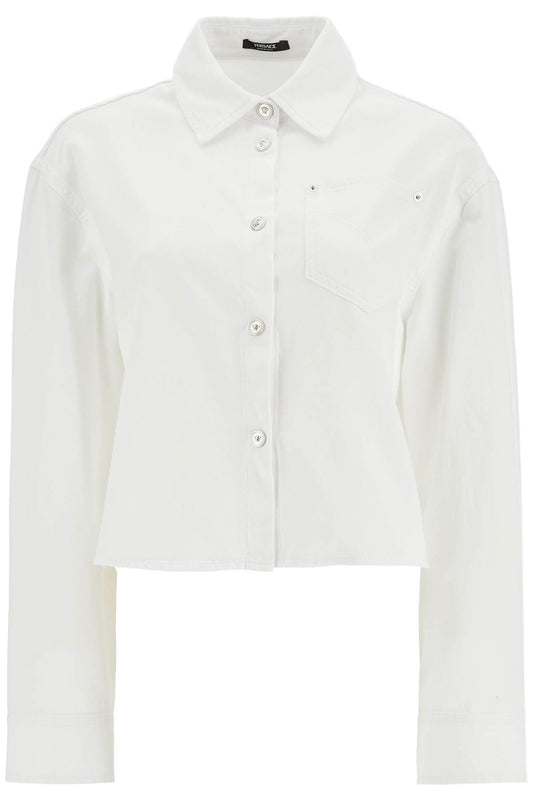 Short Boxy Shirt  - White