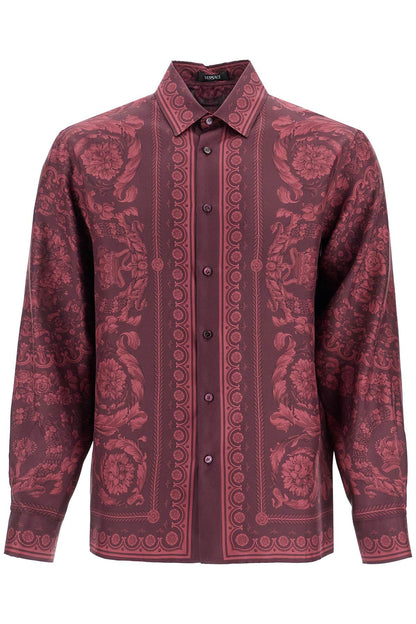 Baroque Silk Shirt  - Purple