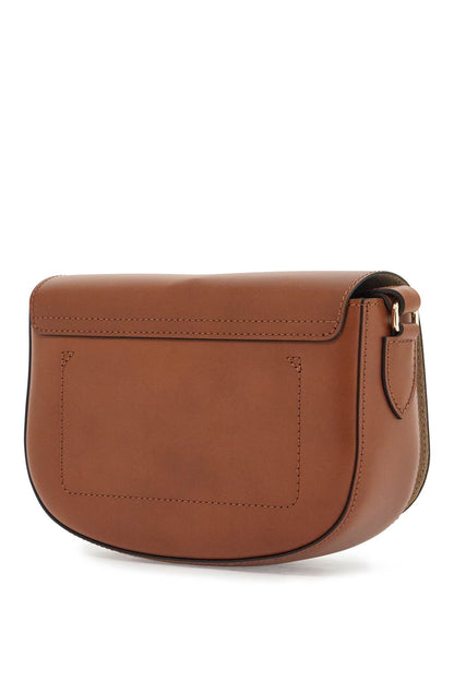 Cognac Leather Crossbody Bag Epure Timeless  - Brown