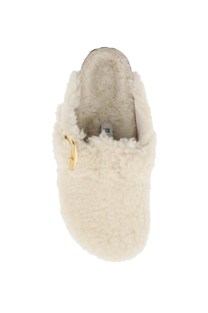 Bosto Big Buckle Clogs  - White