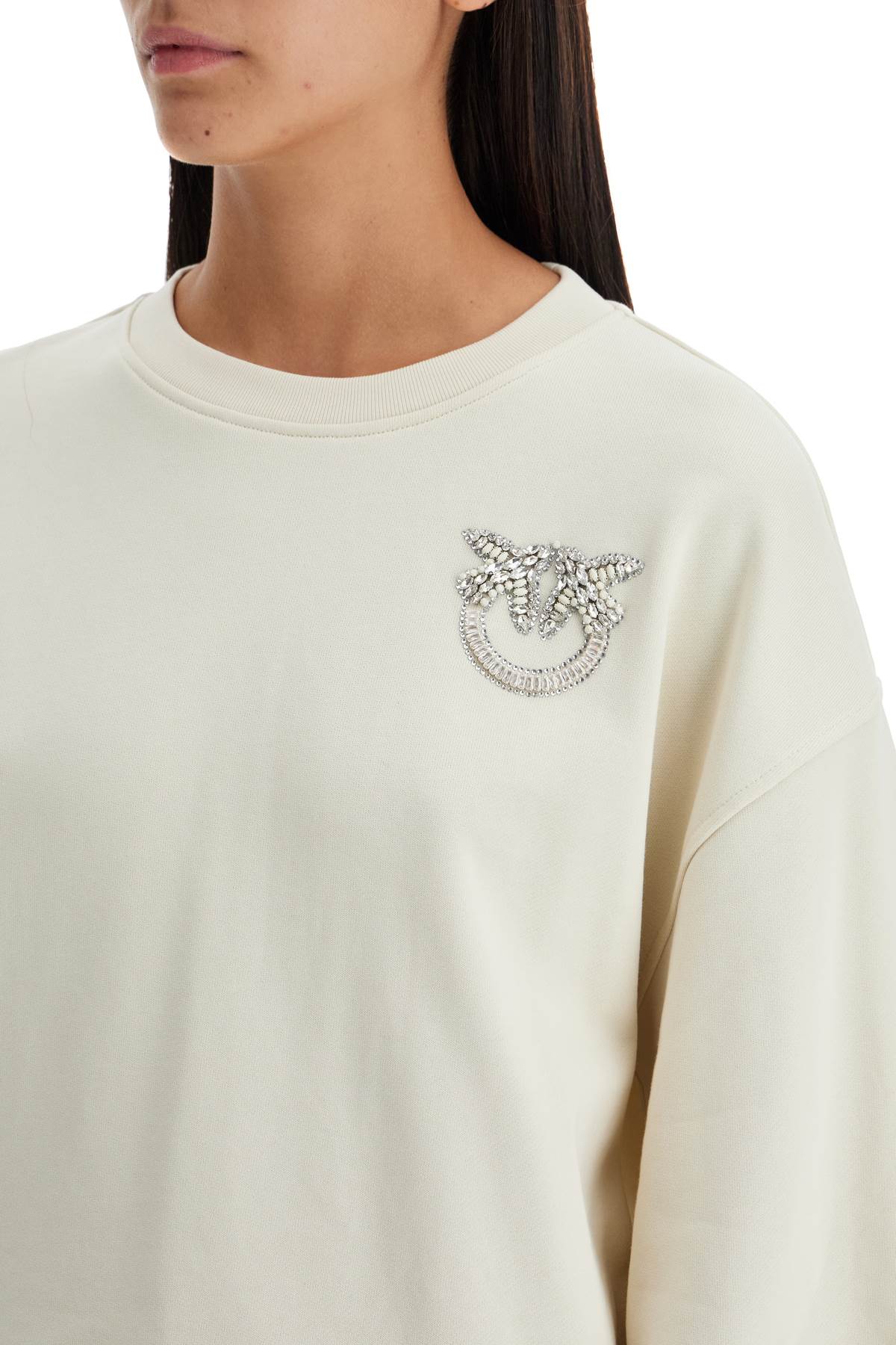 "ceresole Embroidered Sweatshirt  - White