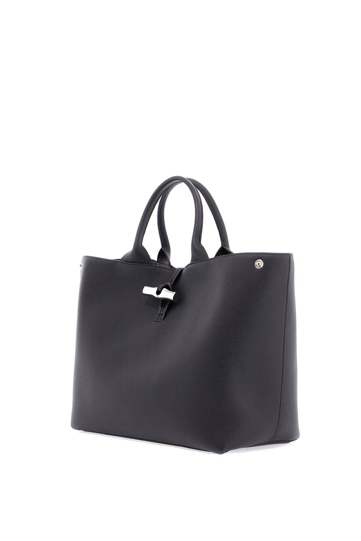 'le Roseau L Handle Bag With  - Black