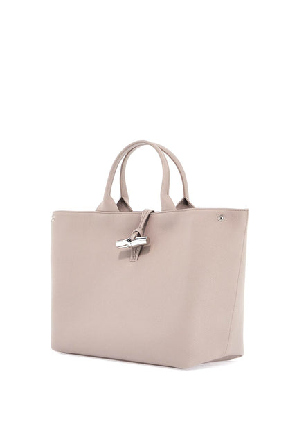 'le Roseau L Handle Bag With  - Neutro