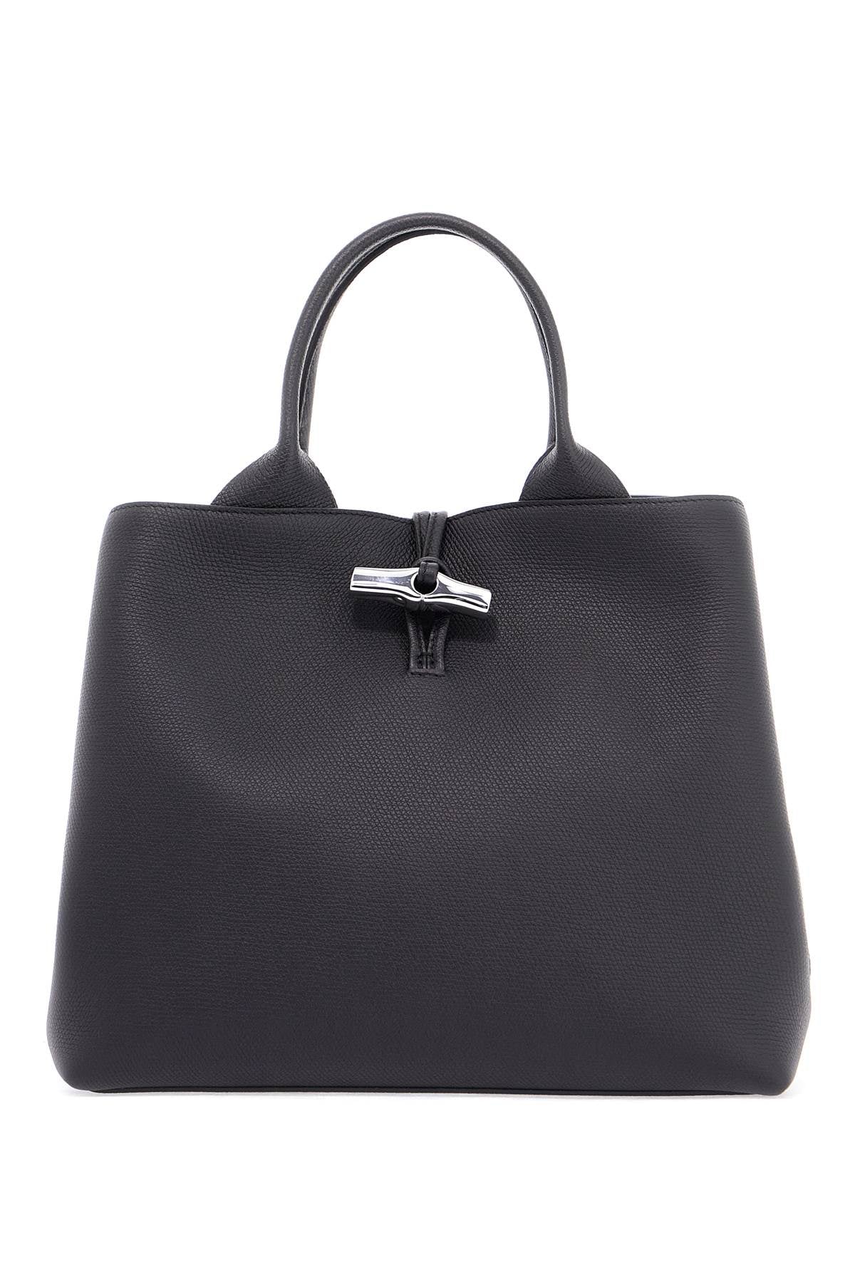 'le Roseau L Handle Bag With  - Black