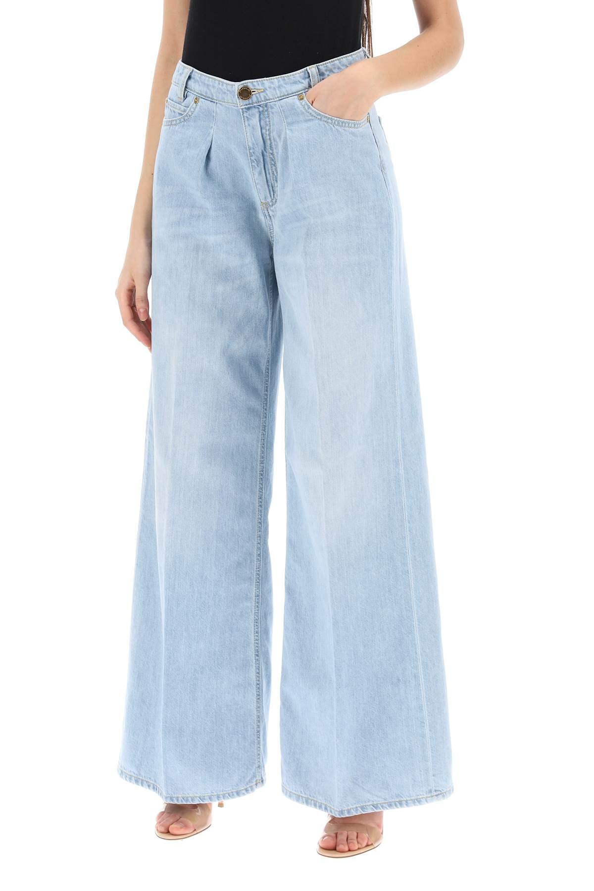 Pozzillo Wide Leg Jeans  - Light Blue