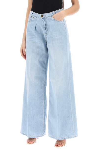 Pozzillo Wide Leg Jeans  - Light Blue