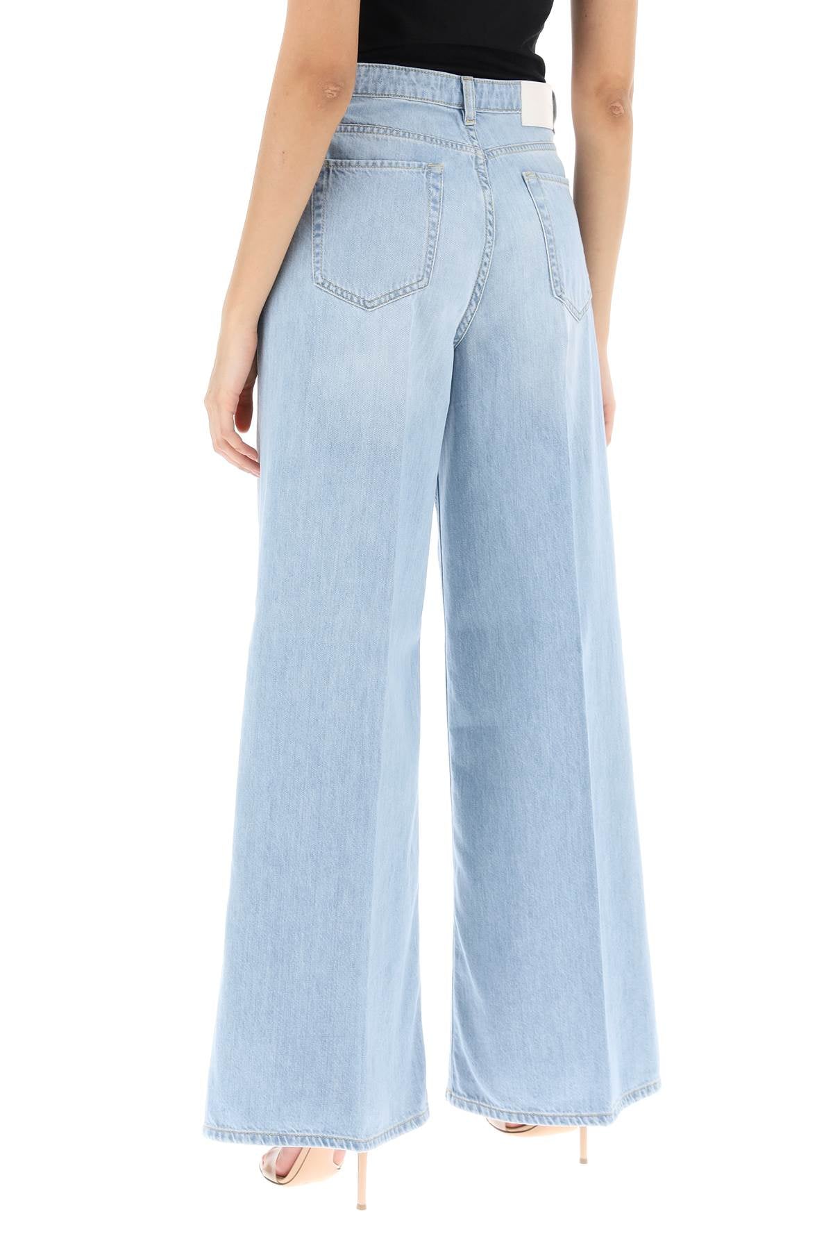 Pozzillo Wide Leg Jeans  - Light Blue