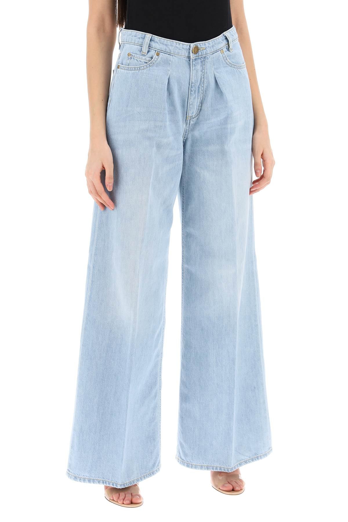 Pozzillo Wide Leg Jeans  - Light Blue