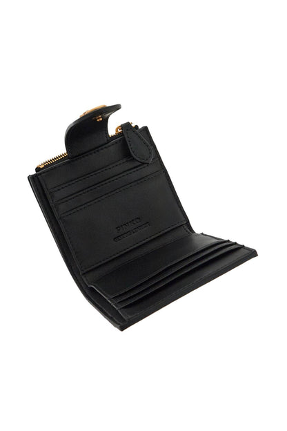 Compact Leather Wallet  - Black