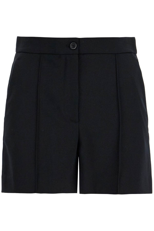 Twill Tailored Shorts For Men  - Black