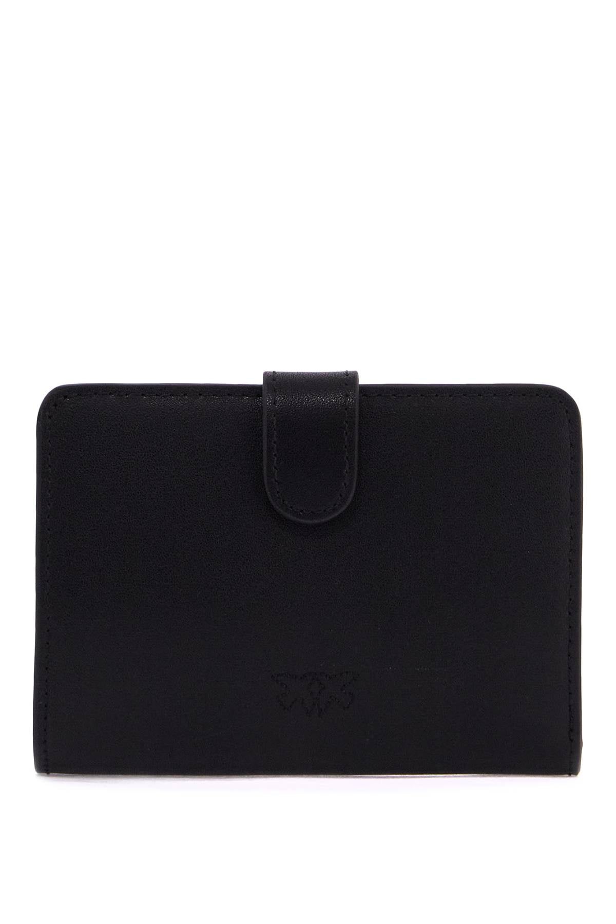 Compact Love Birds Wallet  - Black