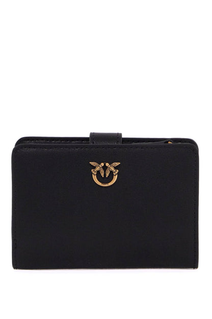 Compact Love Birds Wallet  - Black