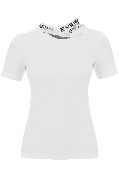 "triple Collar T-shirt With  - White