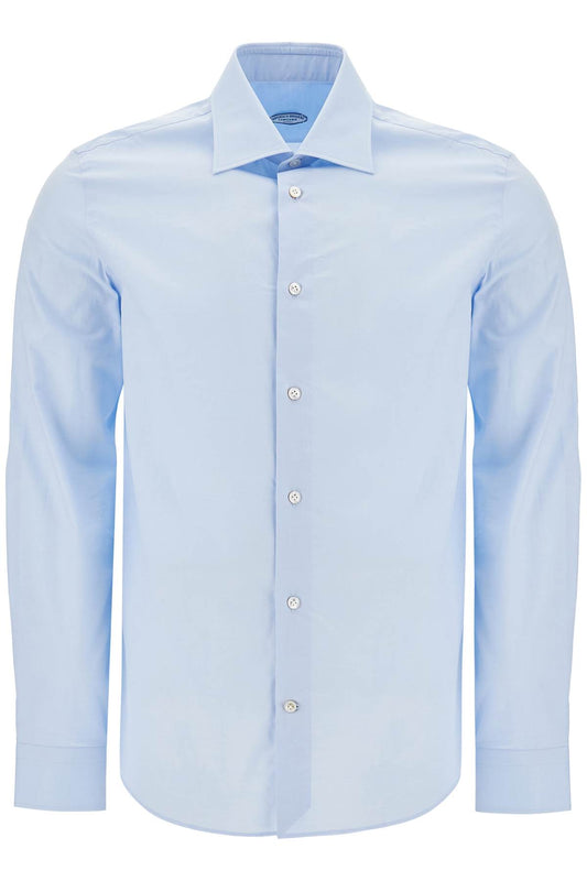 Slim Fit Twill Shirt For Men  - Light Blue